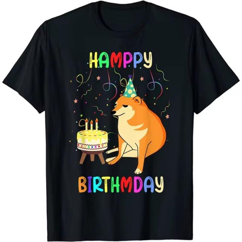 Printed Men's T Shirts Funny Summer Animals O-Neck Short Sleeve Casual Comforts Tee Shirt Tops Women