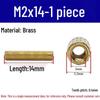 Brass M2 Round Double-Pass Knurled Copper Pillar Screw for Camera Security