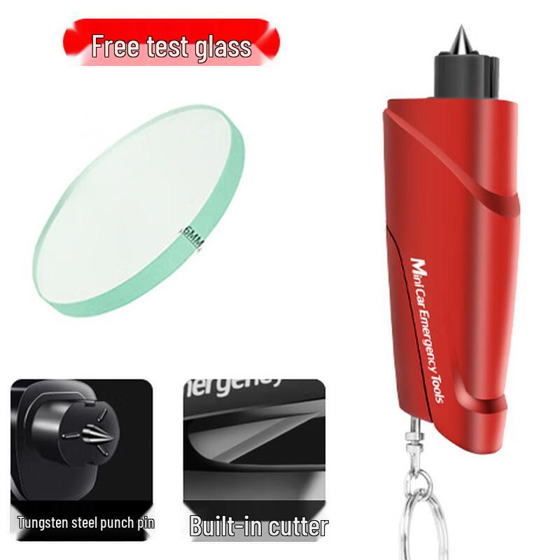 DAXTE 3-in-1 Car Emergency Window Breaker Keychain