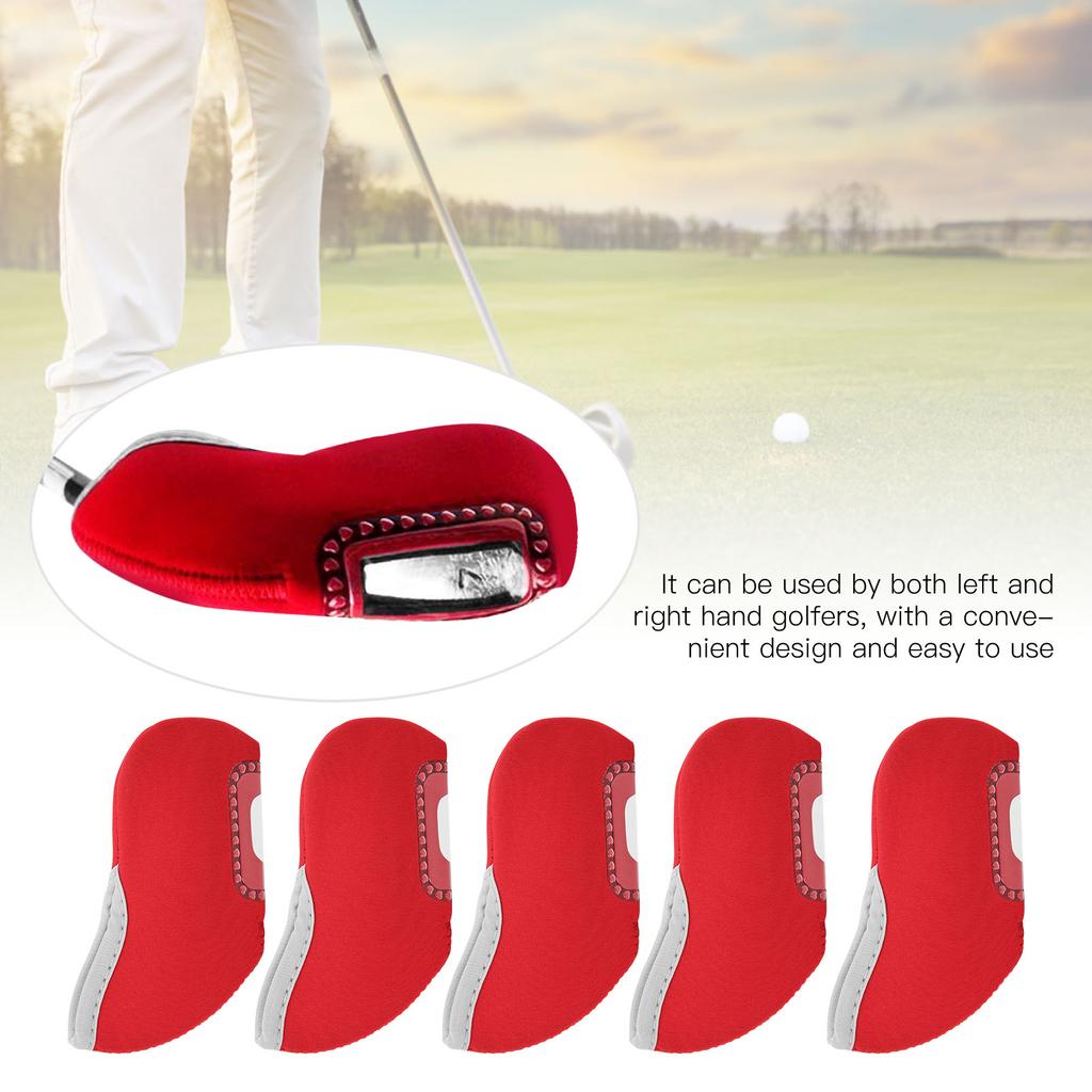 10Pcs Putter Head Cover Iron See Through Window Covers Putter or