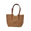 Summer Straw Bag Seaside Vacation Beach Woven Bag Large Capacity Shoulder Tote Bag
