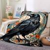 1PC Raven Ornament Blanket, Throw For Sofa, Bed, Travel, Printing Blanket With Soft And Warm Fabric yy250918141