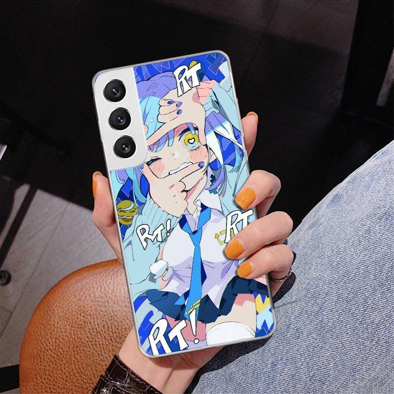Cute Anime Girl INS Phone Case For Samsung Galaxy S24 S25 Edge S26 Ultra S23 S22 S21 Plus S20 FE + Personalized Print Cover Gala