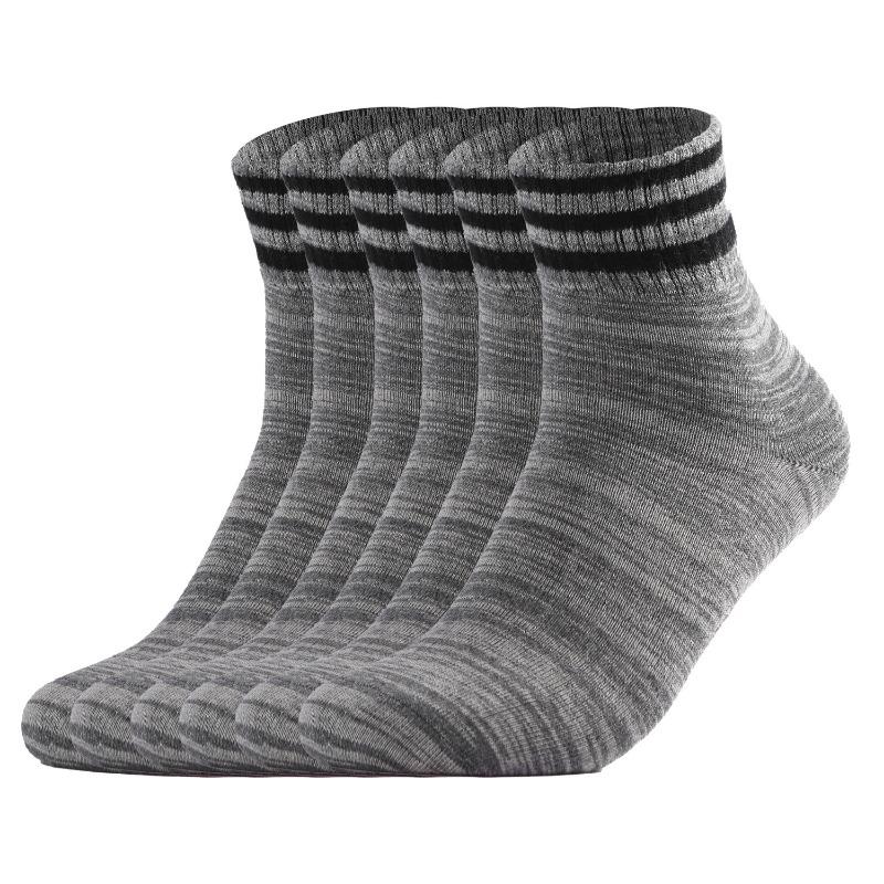 

Носки Мужские Носки из Чесаного Хлопка Бесшовные Мужские Носки до Середины Икры Повседневные Носки в Полоску Деловые Носки Носки до Середины Икры 1 pair чёрный/серый