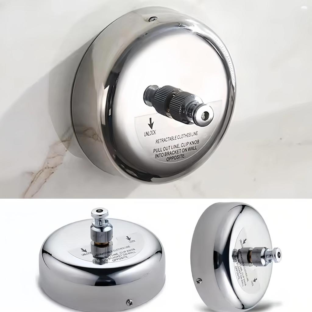 Wall-mounted Clothes Line Windproof 2.8m Adjustable Strength Nylon Durable Non-slip Drying Rack Rope Laundry