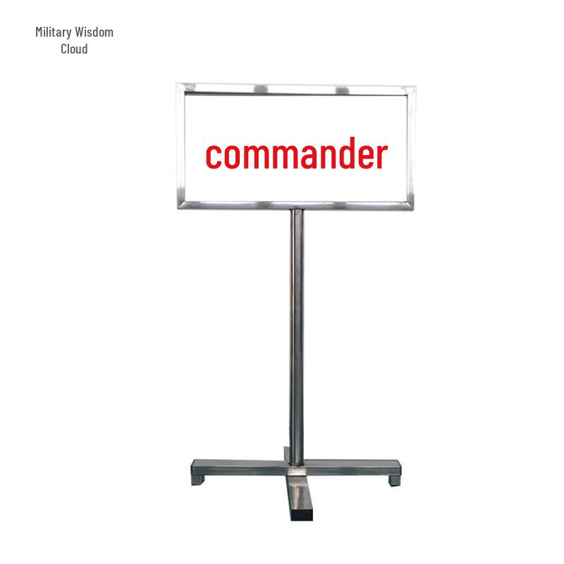 Shooting Range Sign with Stainless Steel Folding Base