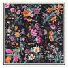 130cm*130cm High Quality Luxury Brand Large Square Scarves Twill Shawls Hanako Flower Print Silk Scarf For Women Headband