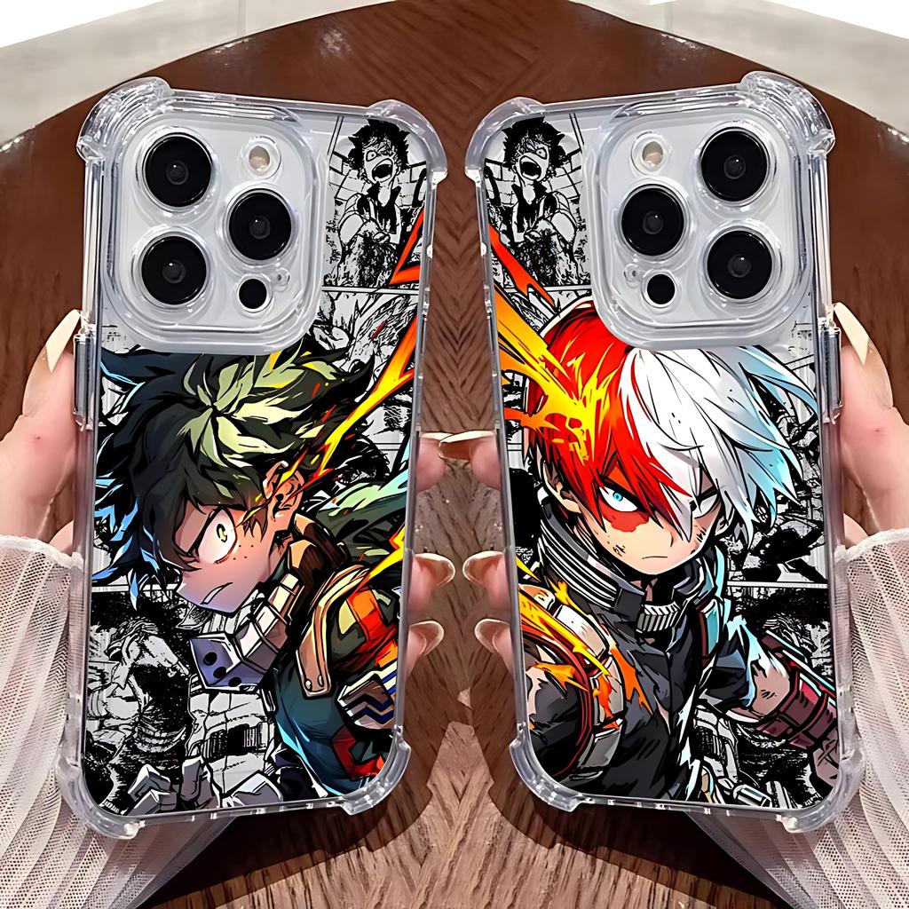 My Hero Cool A-Academias Phone Case For Samsung Galaxy S25 S24 S23 S22 S21 S20 Note20 Edge FE Ultra Plus 4G 5G Clear TPU Cover