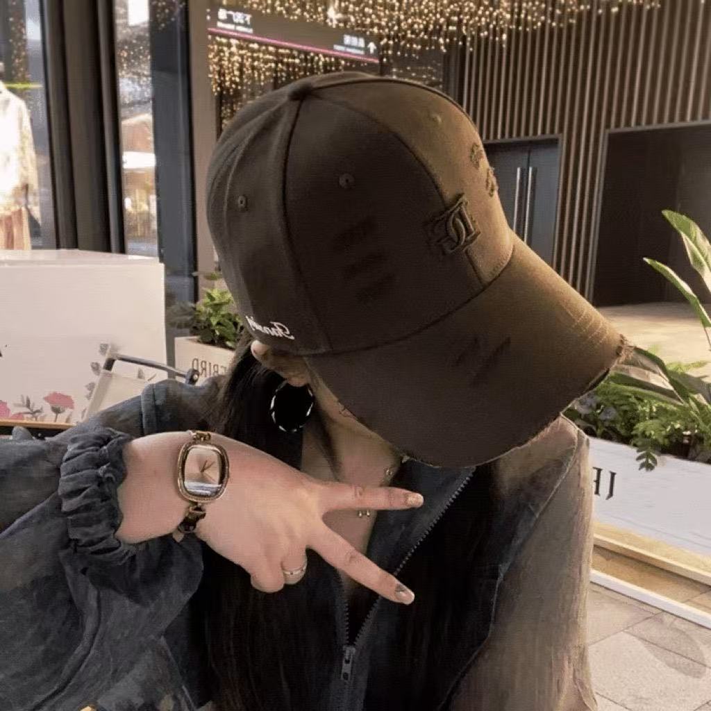 Style Embroidered Baseball Cap With Breathable Mesh For Summer Casual Wear коричневый