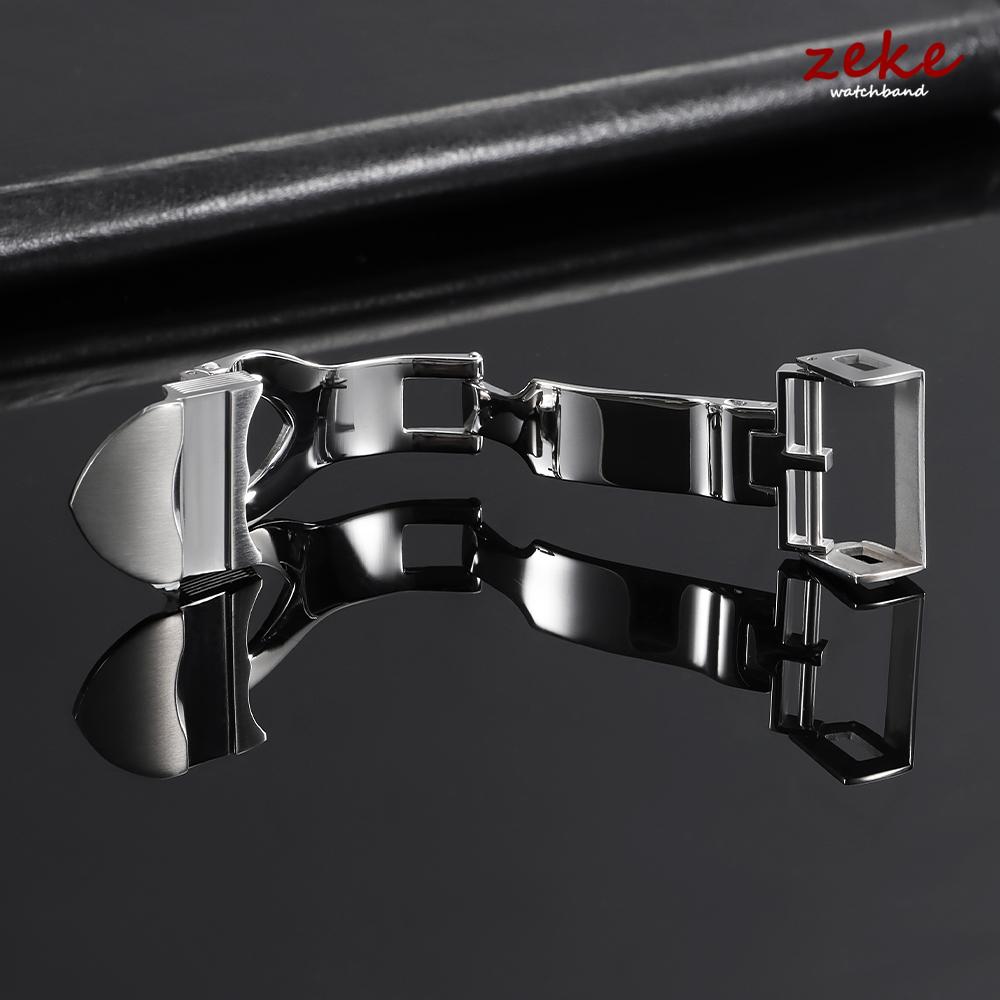 Metal Folding Buckles for Tudor 18mm Stainless Steel Buckle for Leather Rubber Watchband Clasp Polished Silver Deployment Clasps