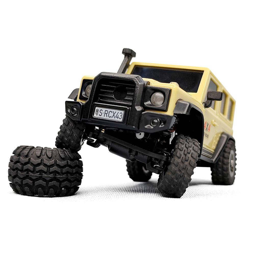 2026 X43 1:43 Mini Crawler RC Car Simulation Full Time 2.4G Hz 4-wheel Drive Climbing Vehicle Toy Remote Control Toys RTR Kit for Kids and Adults Toys