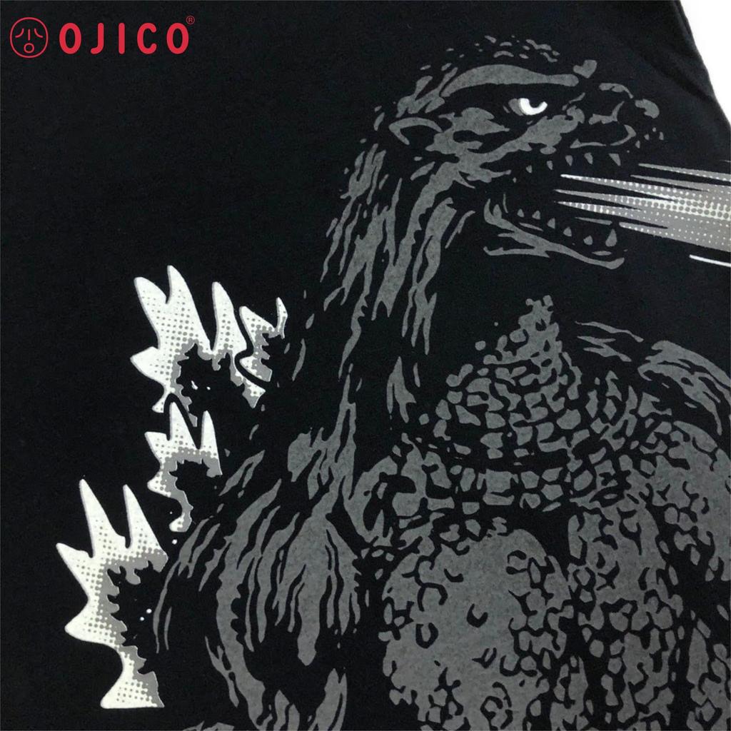 Made in Japan Godzilla Short Sleeve OJICO Radiant Heat Ray 8A Unisex Kids Women Men Black T-Shirt Glow-in-the-Dark T-Shirt [Official]