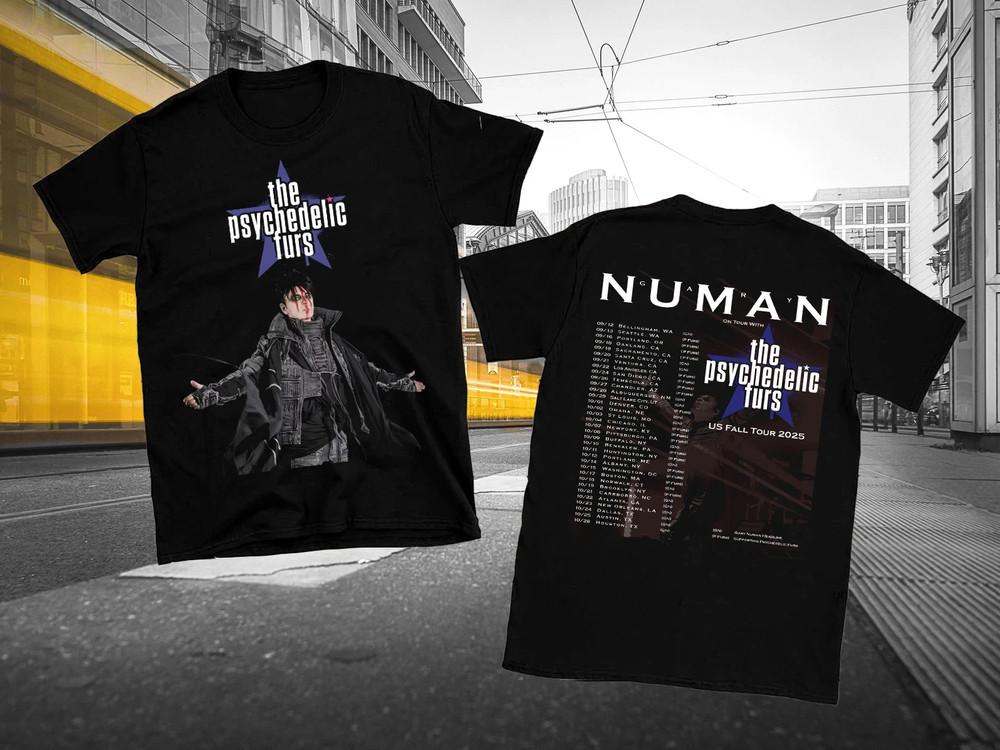 2 sides Gary Numan 2025 Tour Shirt Unisex S-5XL short sleeve tee KN1015 Unisex T-Shirt XXXL