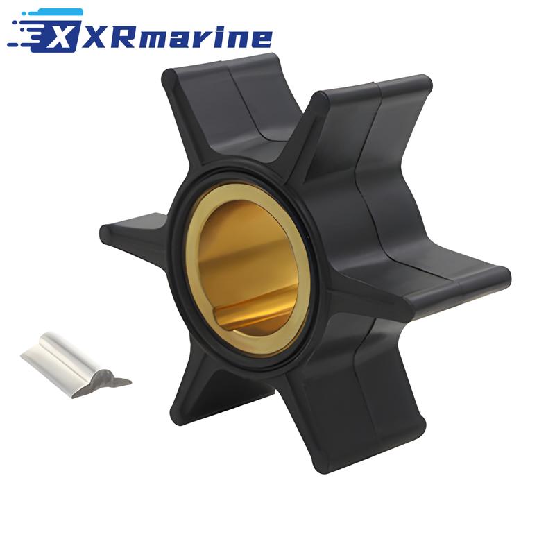 

Water Pump Impeller with Key for Mercury Mariner 20hp Outboard 47-89982 47-56780 чёрный