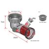 Xuanyong Kitchen Sink Dual Outlet Anti-Odor Drain Valve with 40-50mm Adapter