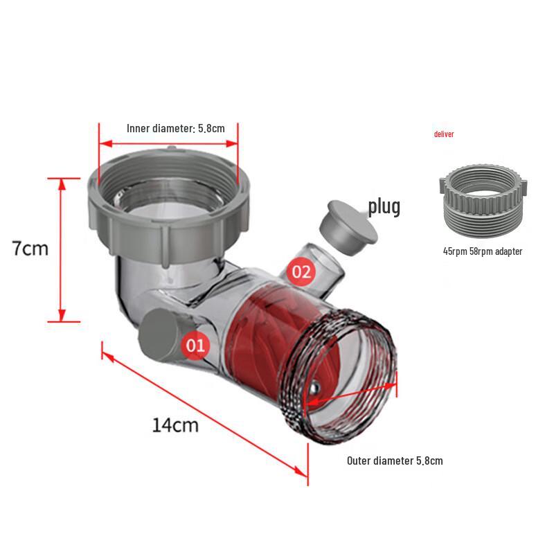 Xuanyong Kitchen Sink Dual Outlet Anti-Odor Drain Valve with 40-50mm Adapter