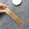 Righello Dritto Multifunzione in Ottone 12/15cm Strumento di Misura Righello con Scala 1mm Spesso Righello Segnalibro Regalo