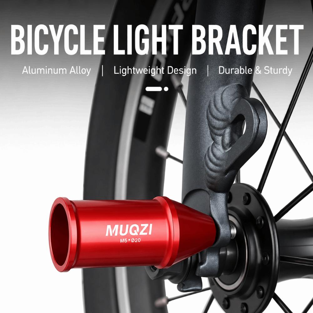 Aluminum Alloy Bicycle Light Tube Bracket M5 Bolt Bike Light Mount Bike Front/Rear Wheel