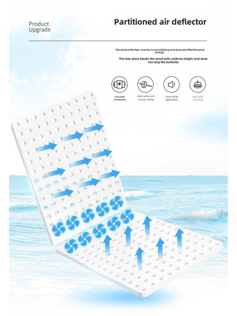 Car Cooling Seat Cushion with Breathable Fan for Summer Ventilation and Heat Dissipation