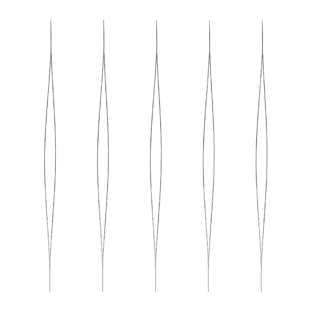 

5PCS Lightweight Steel Beading Needle Multiple Sizes Large Eye Seed Beads Needle Storage Tube Embroidery Beading Needle