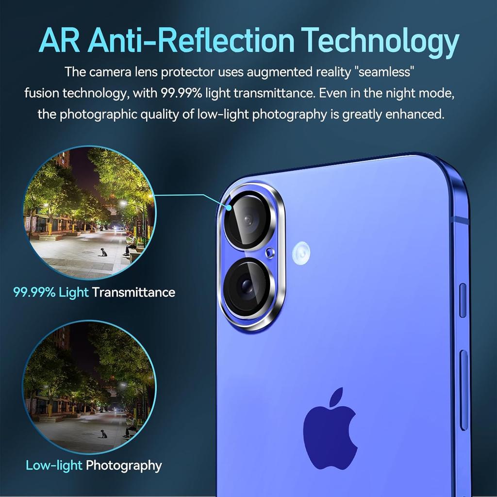 4PCS Camera Lens Screen Protector Cover for For Iphone 16 Plus Pro 16Plus For Iphone16 Tempered Glass Protection Film Phone Accessories