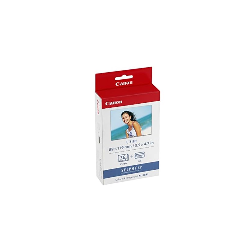 Canon KL-36IP Color Ink/Paper Set (36 sheets of L-size paper)