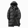 Candy Kiosk Winter Loose Solid Long Cool for Fall and Winter Men's Coat, Oversized, Fit, Color, Padded, Warm, Cold-Proof, Windproof, Cool, Outerwear,