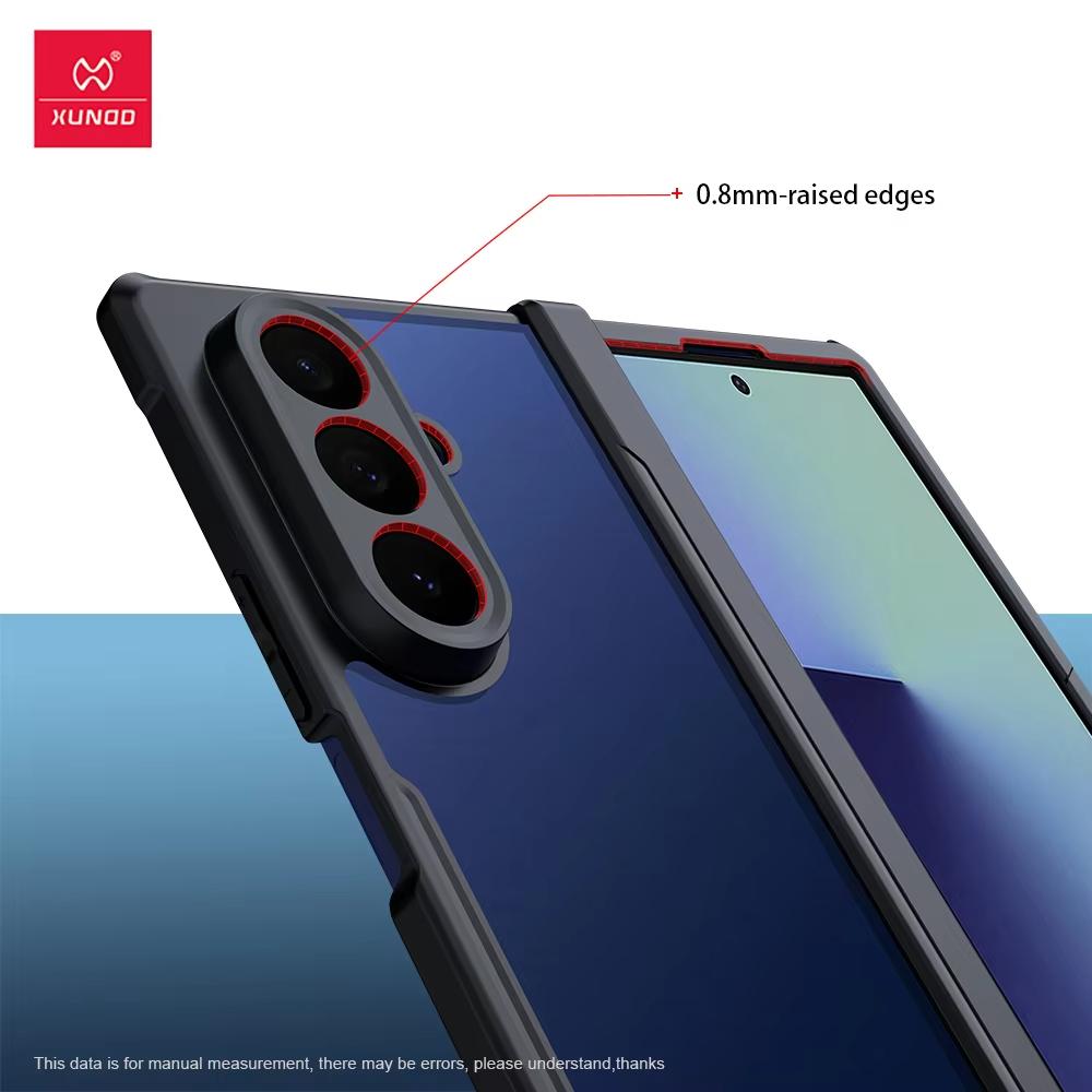 XUNDD For Samsung Galaxy Z Fold 5 6 7 Case Airbag Anti Fall Protective Casing Transparent Phone Cover With Magnetic Ring