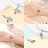 Charms Plata Originales Polychromatic Beads For Charms Real Copper Fashion Bracelet Beads Jewellery Producing Women'S Gift