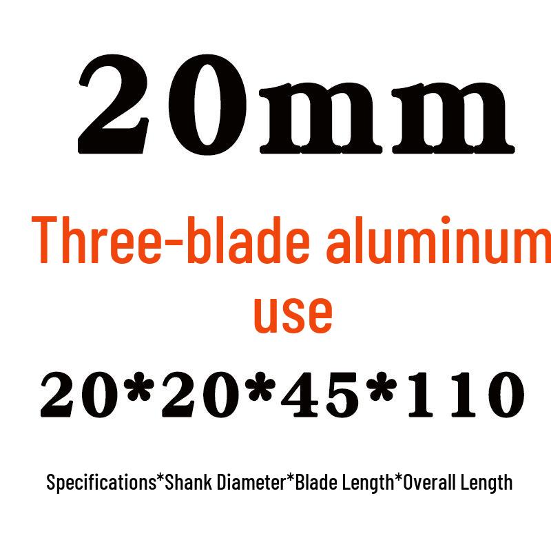 Yihai White Steel 4-Flute Wave-Tooth End Mill, 10mm, for Aluminum, Super Hard, Fine and Coarse Teeth, 11 Corrugations.