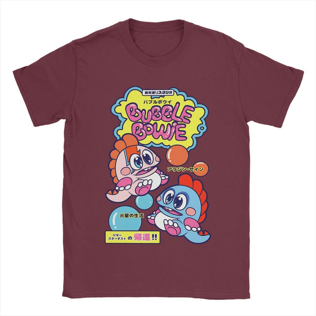 Unisex TShirt Bubble Bowie TShirts Popular  Summer Tee Shirt Streetwear Casual Cotton Tops Gift