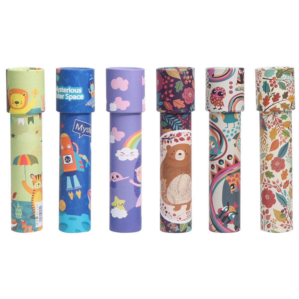 

6 шт. Классические игрушки-калейдоскопы, вращающиеся, красочные, новинка, развивающие игрушки, творческая магия для детей, случайный узор