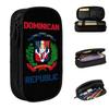 Dominican Republic Pencil Cases Pencilcases Pen Box for Student Big Capacity Bag Students School Zipper Accessories