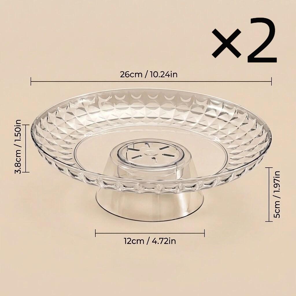 Plastic Cake Stand Cupcake Dessert Display Detachable Pedestal Tiered Serving Tray Stackable Food Plate Sweet Table Party