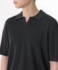 MUSINSA STANDARD Cool Touch Slit Neck Knitted Polo Shirt [Dark Grey]