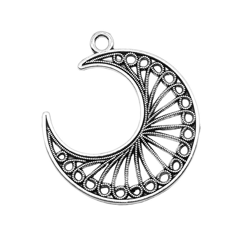 Sun And Moon Face Charms Multi Color Alloy Pendants For Celestial Themed Jewelry