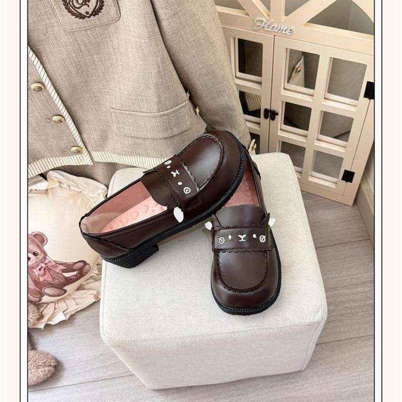 35-43 Large Size Women's Shoes 41 Wide Feet Fat Original Lolita Shoes Jk Uniform Shoes Student Shoes College Small Leather Shoes 42