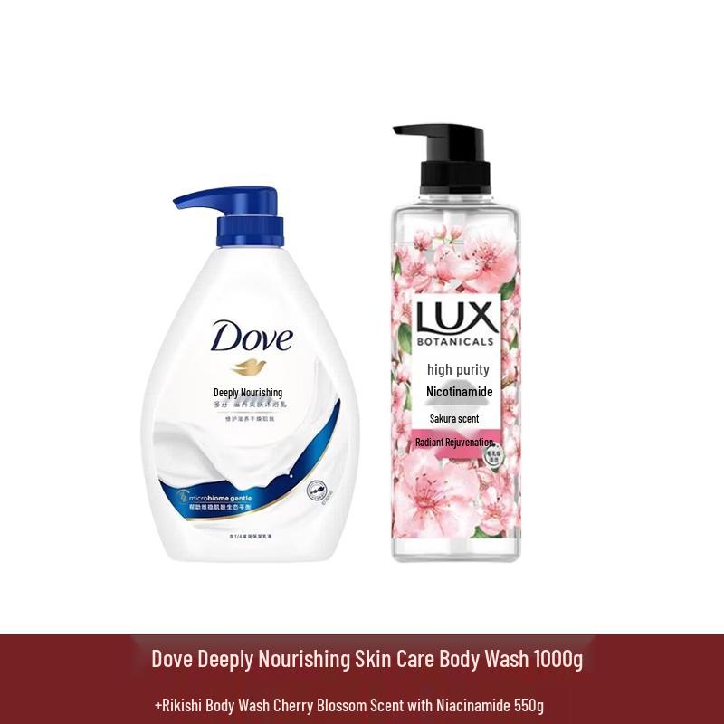 Набор для душа Dove Глубокое питание и Цветение вишни