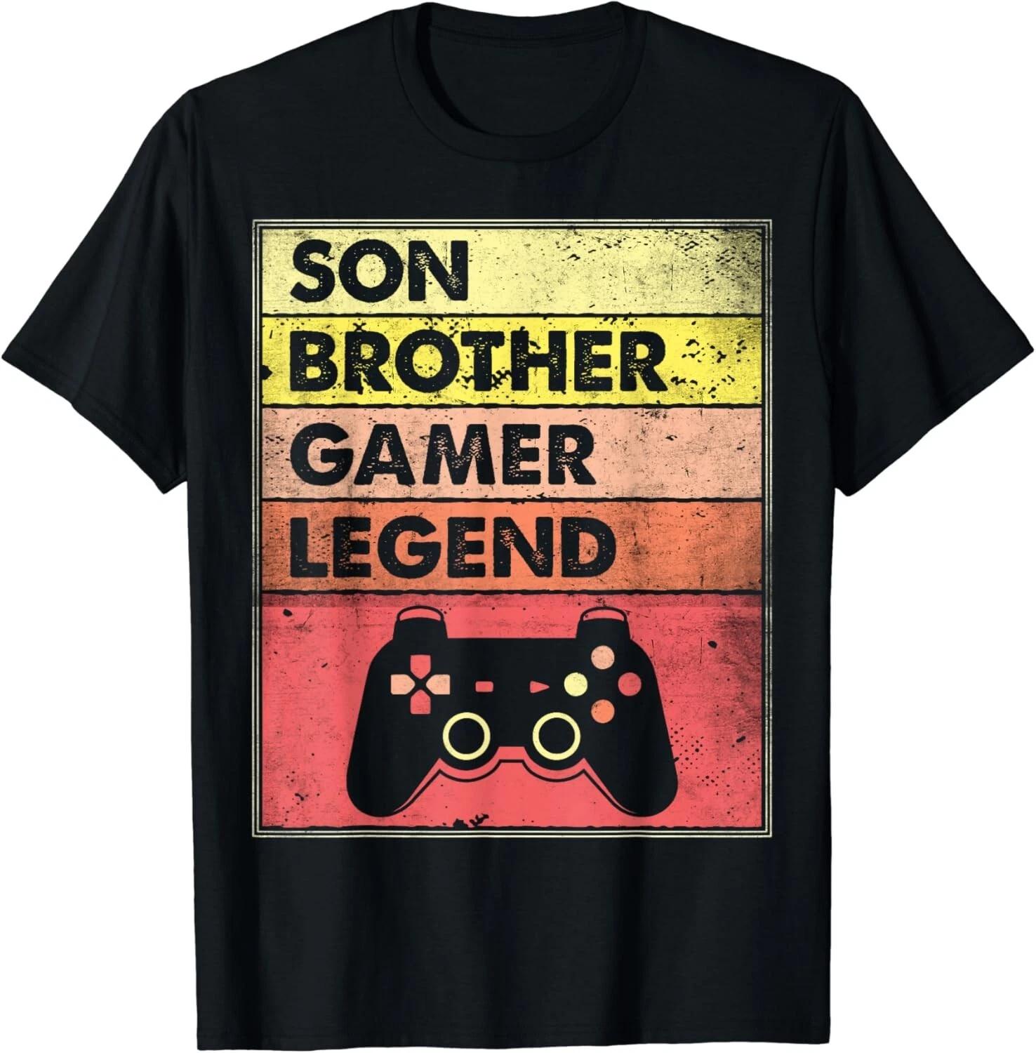 

Gaming Gifts For Teenage Boys 8-16 Year Old Vintage Gamer Gift Unisex T-Shirt S