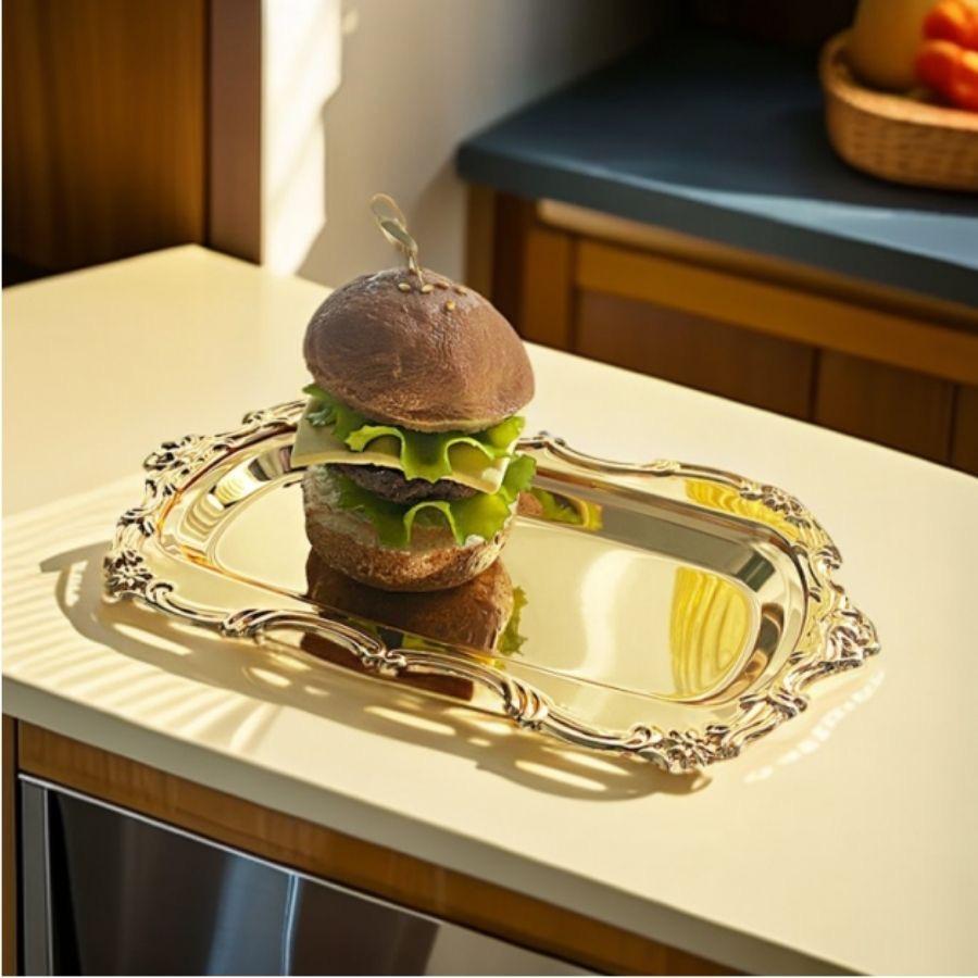 Stainless Steel Butterfly Snack Tray – Multi-Purpose Breakfast & Dessert Plate