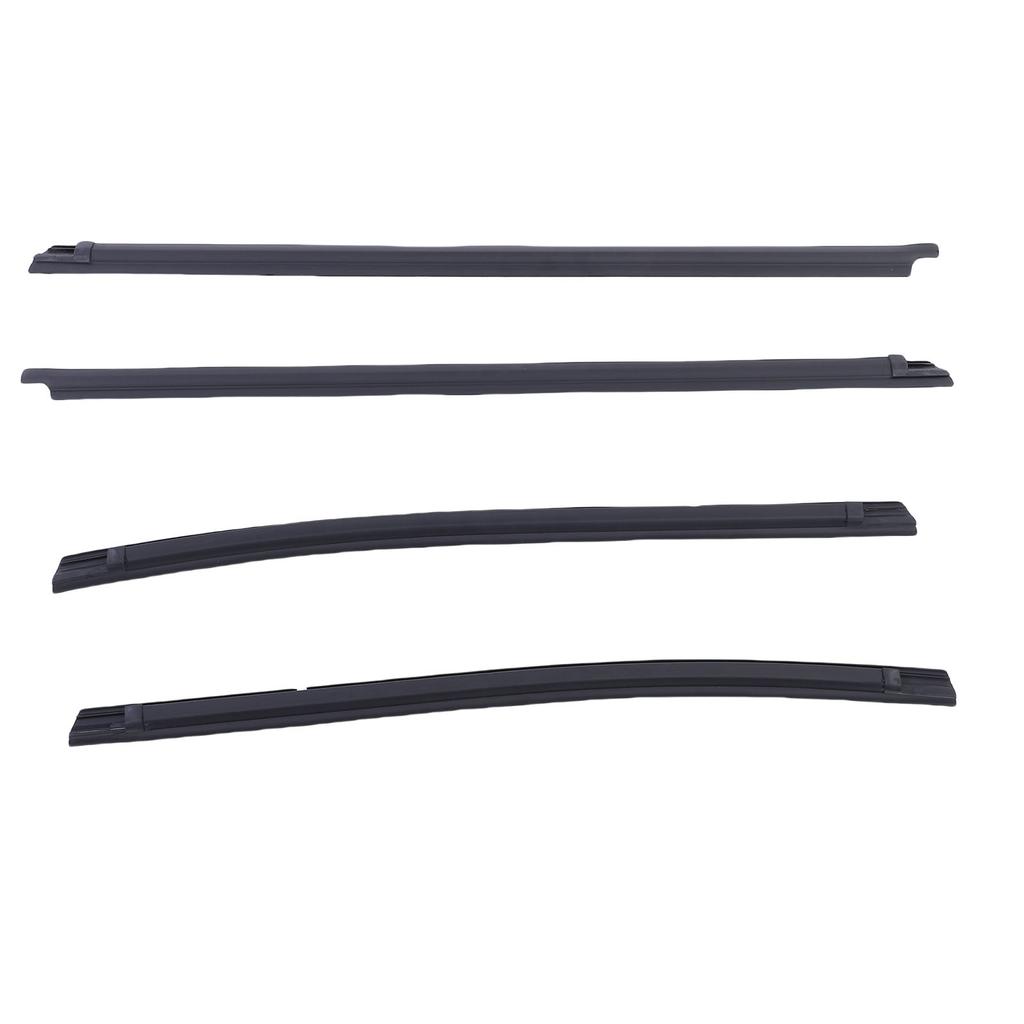 4Pcs Car Window Seal Strip Set Replacement for Tacoma Double Cab 2005 2015 68161 04050 Rubber Weather Proof Supplies