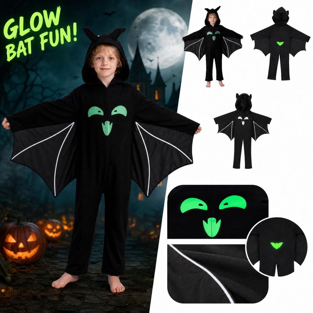 Kids Halloween Costume for or - in the Dark Animal Jumpsuit