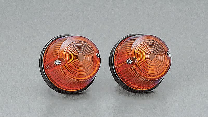 Kijima Turn Signal Lamp for Cowl-type CB72, 116x40x38mm, Universal, Amber, 2-pack, 219-5054