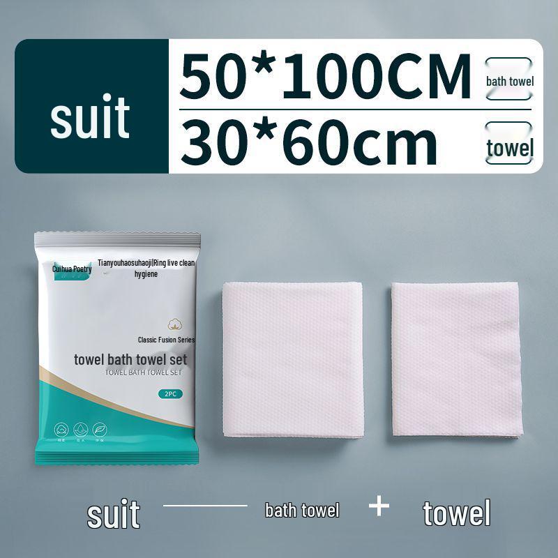 Extra Thick Disposable Bath Towels - 100 Individually Packaged for Adults