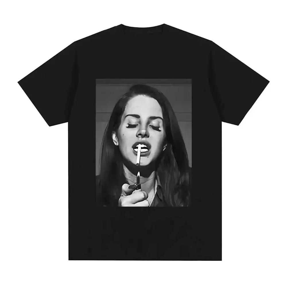 Lana Del Rey Print TShirt Unisex Summer Short Sleeve Womens Mens Fashion Hip Hop Street Style Harajuku Top Women Men Tshirts