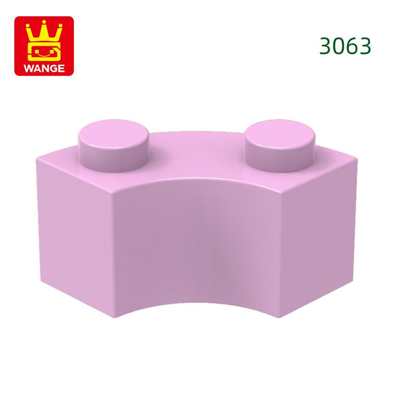 Non-Toxic 128Pcs/Lot 3063 85080 Curved Building Blocks Moc Accessories Compatible With Bricks Diy Children Toys Assembly Gift Box
