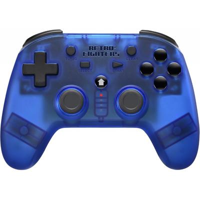 Retro Fighters Kabelloser Controller Blau Für Ps1 Ps2 Ps3 Druckempfindlich Vib