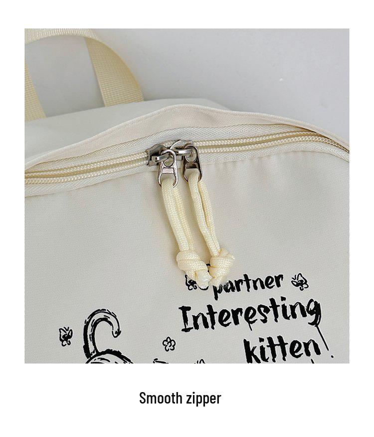 Large Capacity College-Style Backpack for Girls - Perfect for Junior High To University Students and Casual Travel.