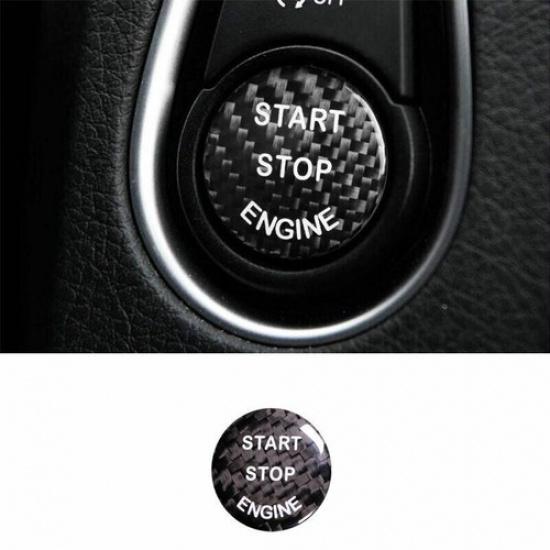 For BMW X3 G01 X4 2018- Real Carbon Fiber One-Button Start Switch Cover Trim