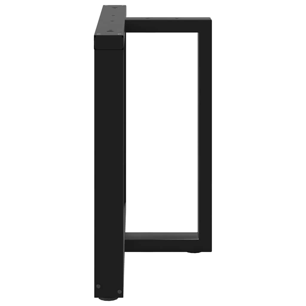Vidaxl Nogi Do Stołu Jadalnego, 2 Pcs., Czarne, 90X35X(72-73) Cm, Stal